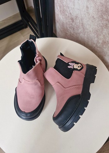 Kız Çocuk Pembe Minnie Desenli Bot - Görsel 2