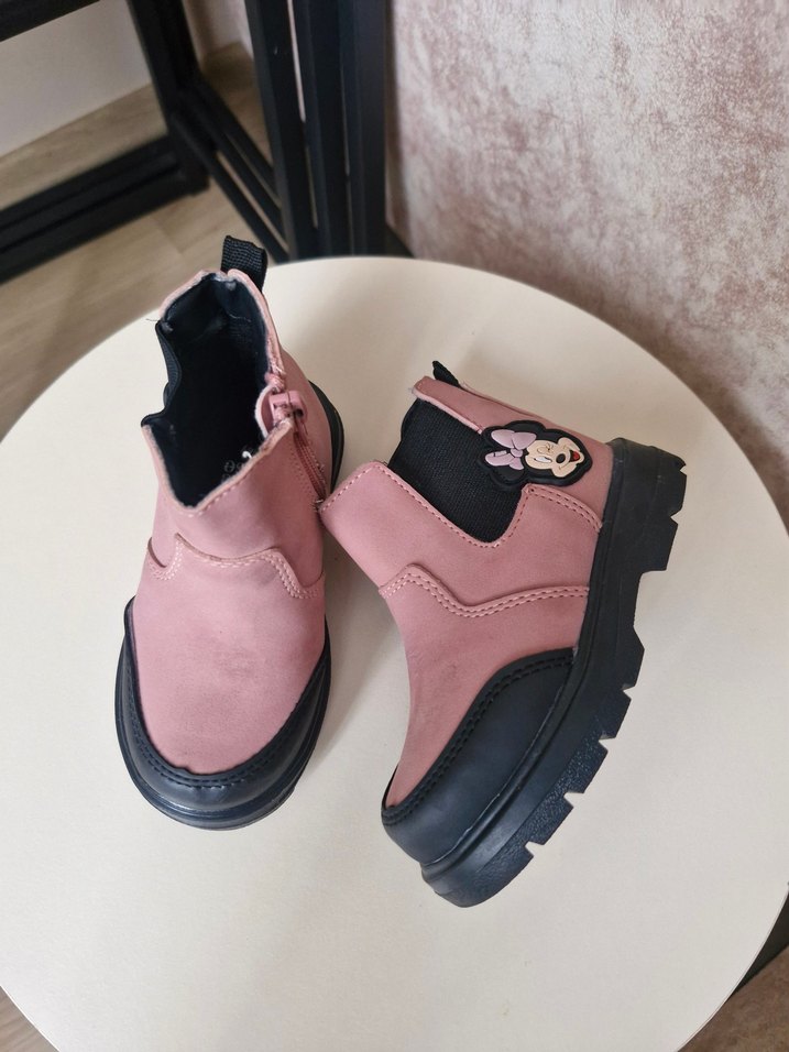 Kız Çocuk Pembe Minnie Desenli Bot - Görsel 2