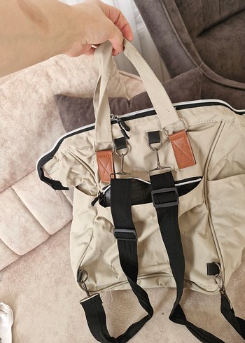 Bej Baskılı Bebek Çantası - Görsel 3