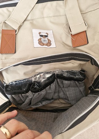 Bej Baskılı Bebek Çantası - Görsel 2