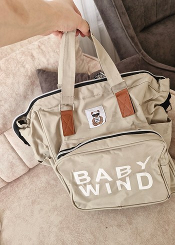Bej Baskılı Bebek Çantası - Görsel 4