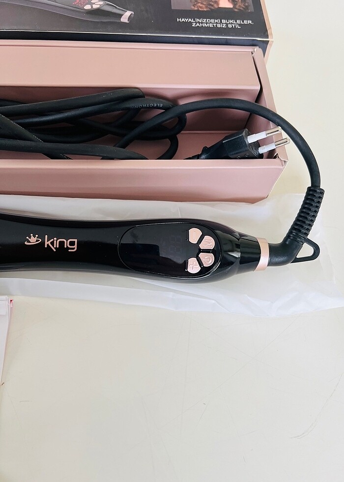 King KSM928 Elsa Otomatik Saç Magasi - Görsel 2