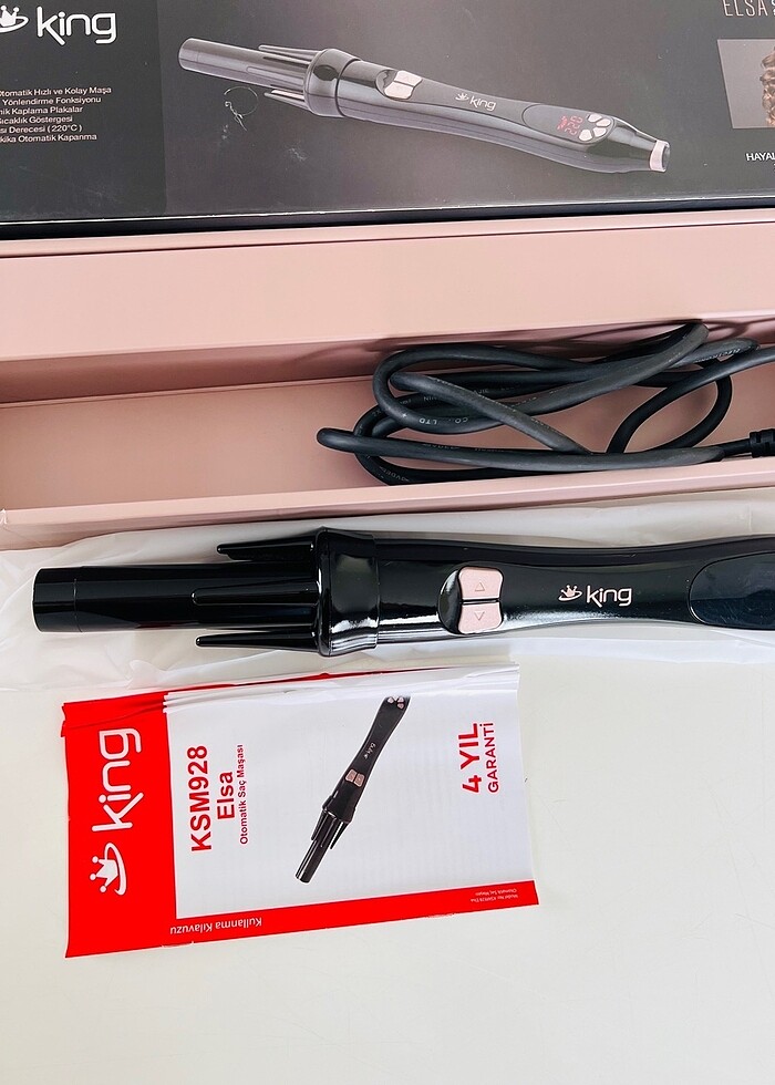 King KSM928 Elsa Otomatik Saç Magasi - Görsel 3