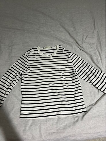 pull and bear uzun kollu çizgili