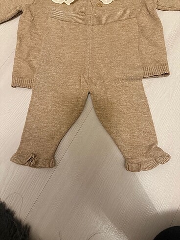 3 Ay Beden camel Renk Bebek triko takım
