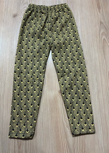 Kız Çocuk Sarı Yılan Desenli Tayt - Görsel 3