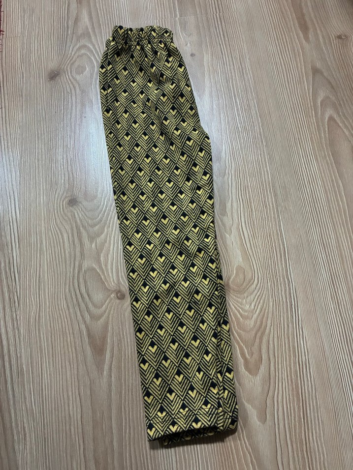 Kız Çocuk Sarı Yılan Desenli Tayt - Görsel 2