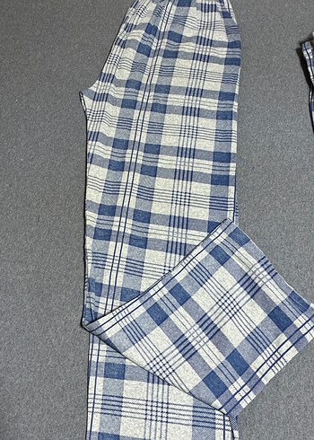 Gri Ekose erkek Pamuk Pantolon cepli model - Görsel 2