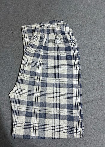 Gri Kareli erkek Kumaş Pantolon cepli model - Görsel 2