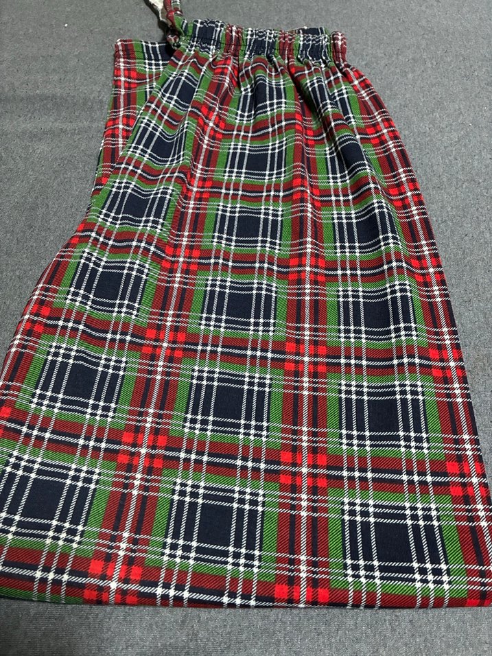 Ünisex Ekose Desenli Rahat Kesim Pijama Altı - Görsel 5