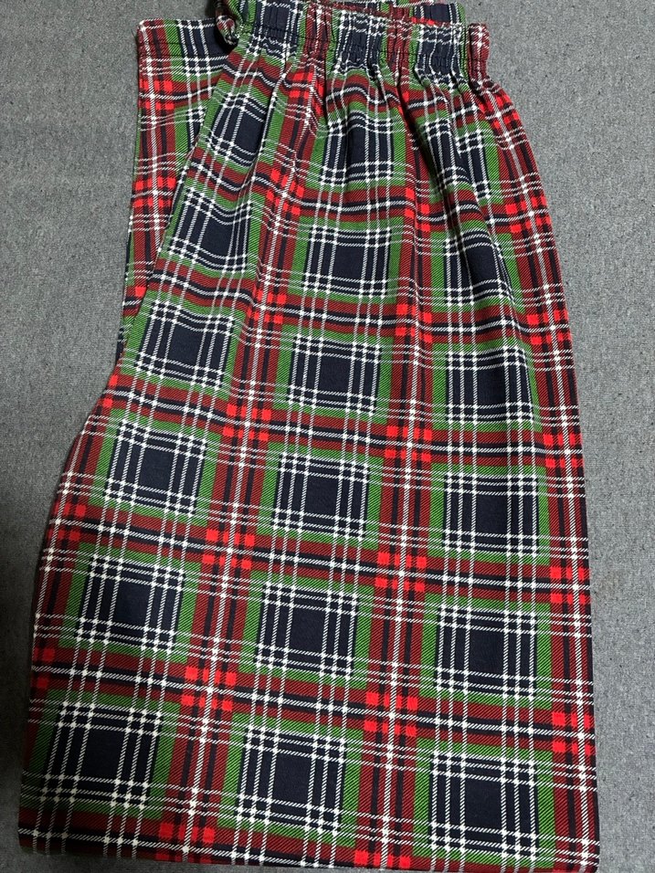 Ünisex Ekose Desenli Rahat Kesim Pijama Altı - Görsel 4