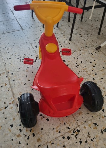  Beden Renkli Sarı Üç Tekerlekli Bisiklet