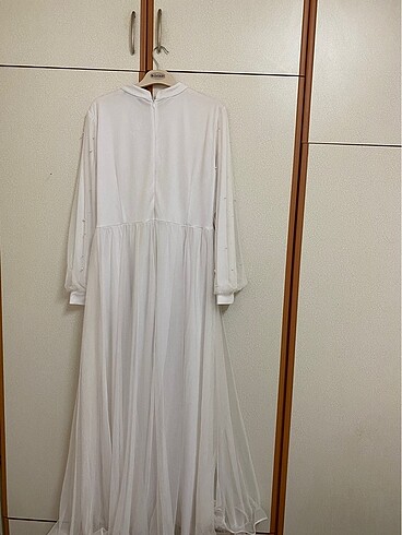 46 Beden Tesettür Nikah Elbisesi