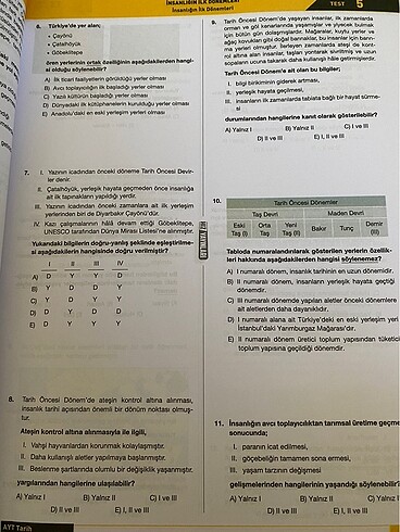  Beden Tarih Test Kitabı