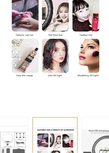 Bej Renkli 200cm Tripod ve Selfie Çubuğu - Görsel 5