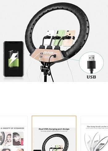 Bej Renkli 200cm Tripod ve Selfie Çubuğu - Görsel 3