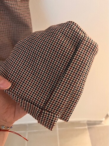 Kazayağı desenli pantolon - Görsel 2