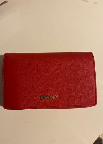 DKNY Kirmizi Deri Kadin Cuzdan