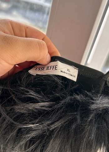 Kürk Detaylı Siyah Uzun Abiye Elbise - Görsel 5