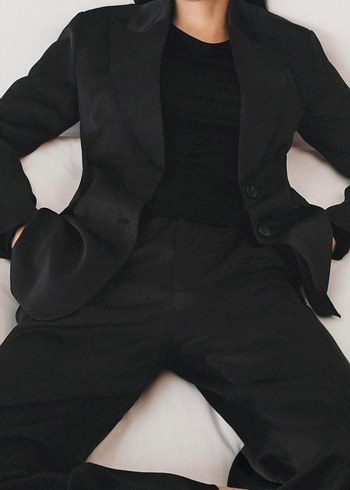 Zara Viral Kruvaze Saten Blazer