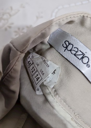 Bej Kemerli Kadın  Pantolon - Görsel 5