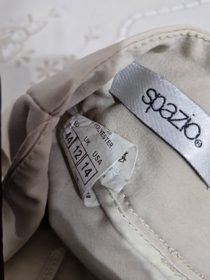 Bej Kemerli Kadın  Pantolon - Görsel 5