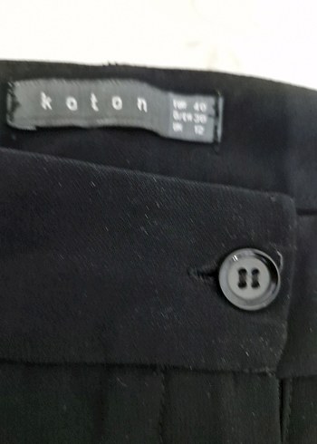 Kadın Siyah Pilili Ofis Kumaş Pantolon - Görsel 4