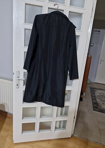 Siyah Midi Hamile Kabanı - Görsel 3