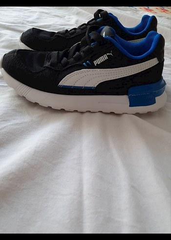 30 Beden mavi Renk Puma Erkek Çocuk Mavi Elastik Spor Ayakkabı