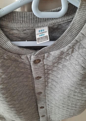 LC Waikiki Düğmeli Gri Erkek Çocuk Triko Yelek