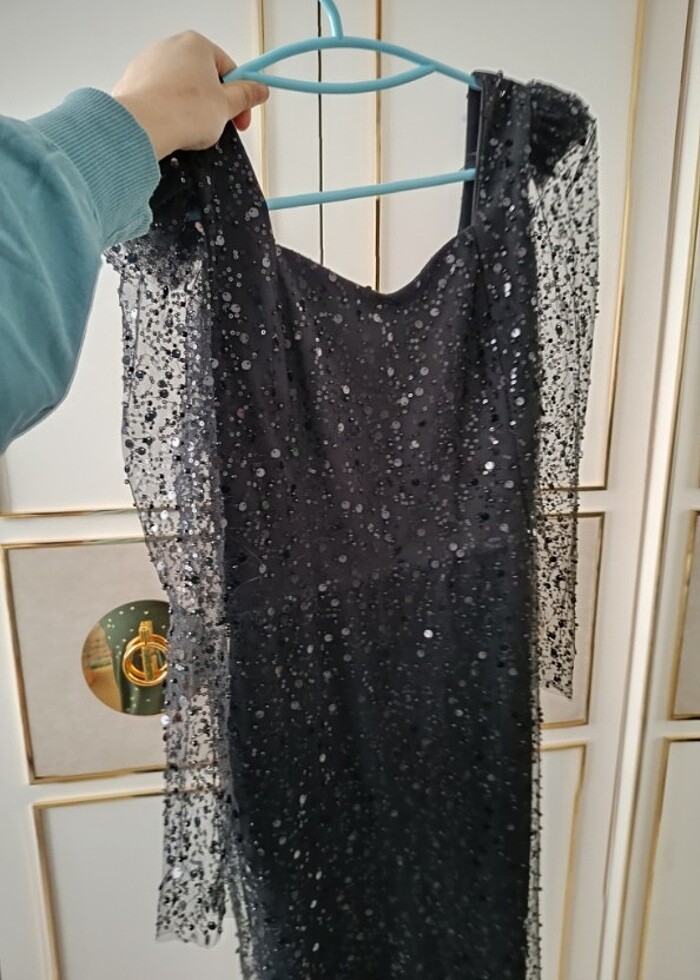 Payetli abiye elbsie - Görsel 2