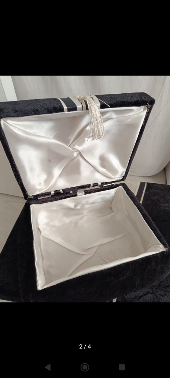 Siyah Kadife damat bohca Seti - Görsel 2