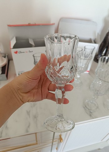 Klasik Desenli Ayaklı kahve Yanı Su Bardağı Seti - Görsel 3