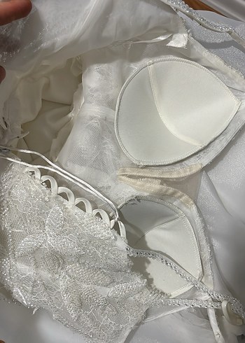 V Yaka Midi Bohem Gelinlik - Görsel 7