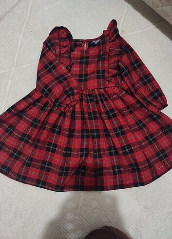 5 Yaş Beden bordo Renk Çocuk Elbise