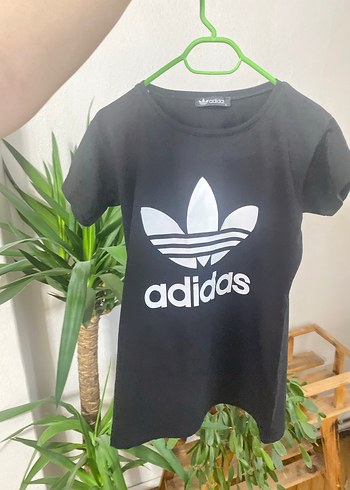 Adidas Siyah Adidas Baskılı Tişört