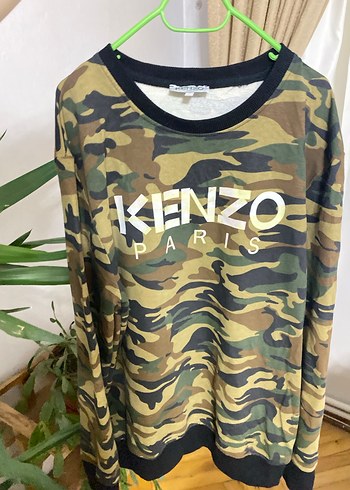 l Beden Kamuflaj Desenli Kenzo Sweatshirt