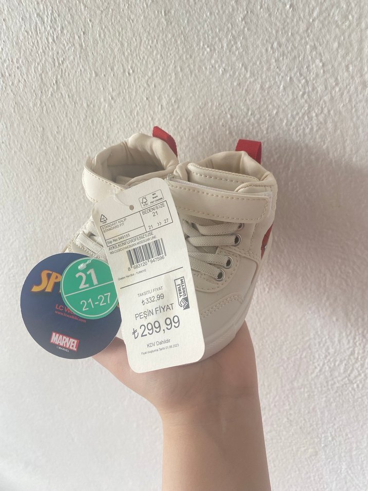 Marvel Baskılı Beyaz Erkek Çocuk Spor Ayakkabı - Görsel 2