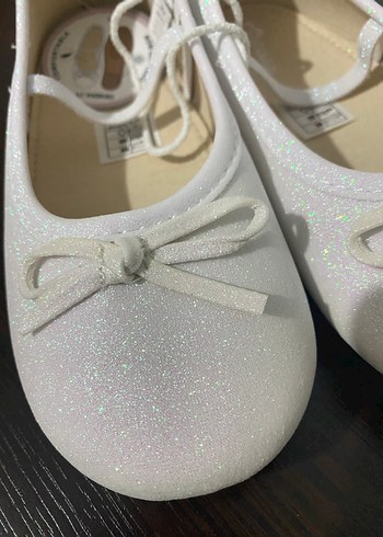 Kız Çocuk Beyaz Fiyonk Detaylı Babet - Görsel 2