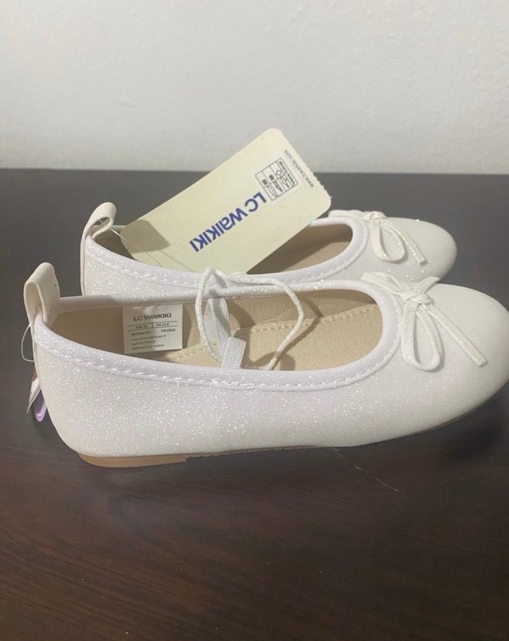 Lcw Beyaz Kız Çocuk Babet Ayakkabı - Görsel 3