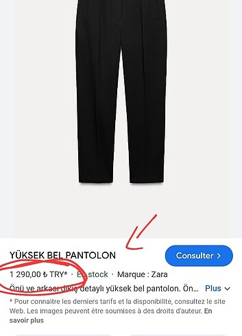 Zara Yüksek Bel zara pantolon