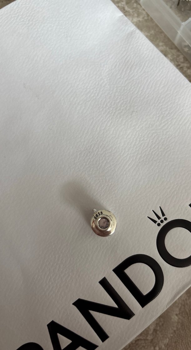 Bej Renkli, Düğmeli Kadın Charm - Görsel 2