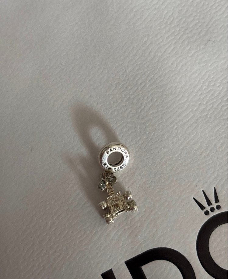 Boncuk İşlemeli Altın Renkli Kadın Charm - Görsel 2