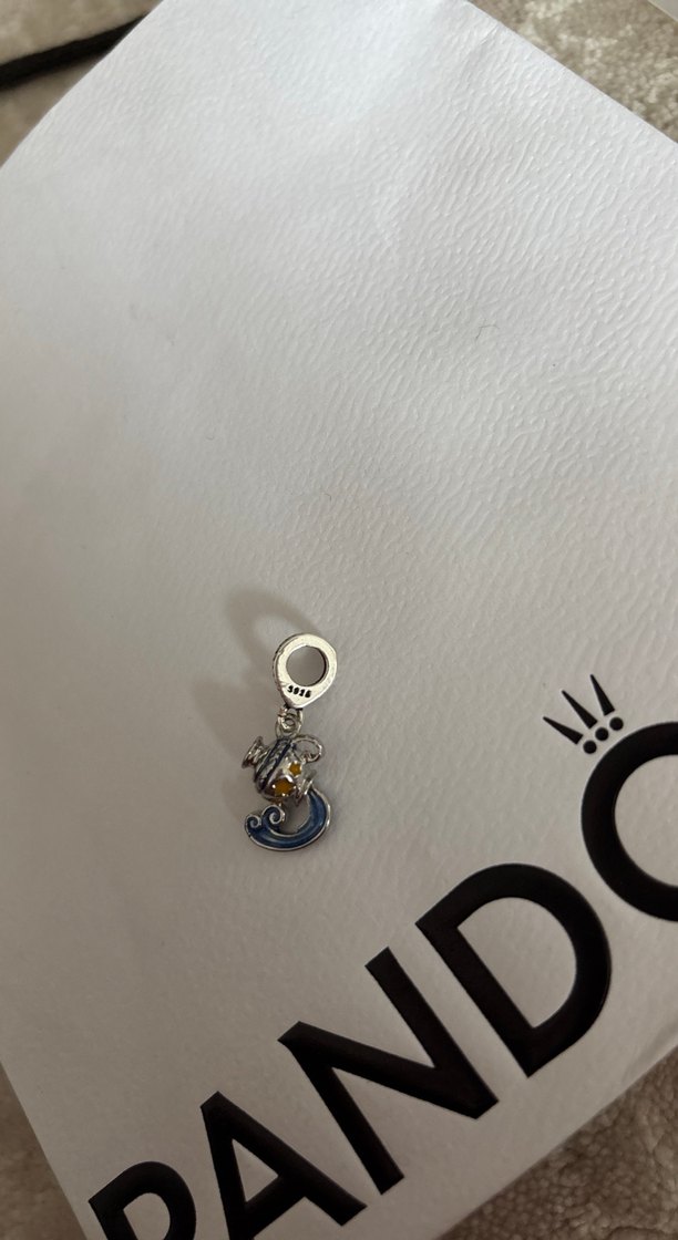 Mavi Zincir Detaylı Parlak Kadın Charm - Görsel 2