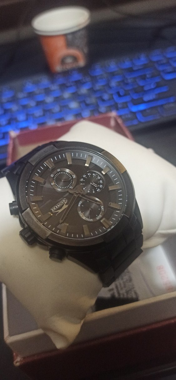 Slazenger siyah erkek saati - Görsel 3