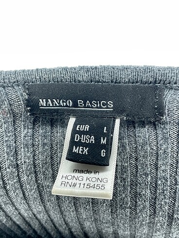 l Beden gri Renk Mango Kazak / Triko %70 İndirimli.