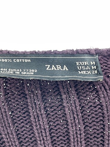 m Beden mor Renk Zara Kazak / Triko %70 İndirimli.