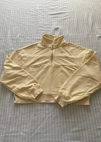 Colin's Kadın Bej Yarım Fermuarlı Sweatshirt