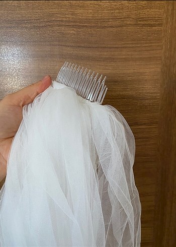 V Yaka İnce Askılı Beyaz Denizkızı Gelinlik - Görsel 6