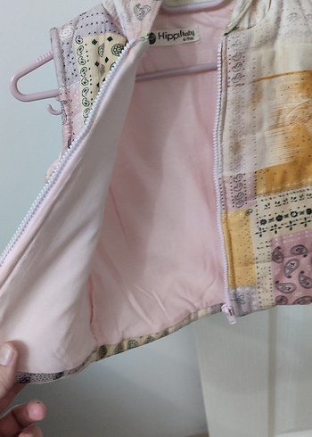 Kız Çocuk Bohem Desenli Kapüşonlu Yelek - Görsel 5